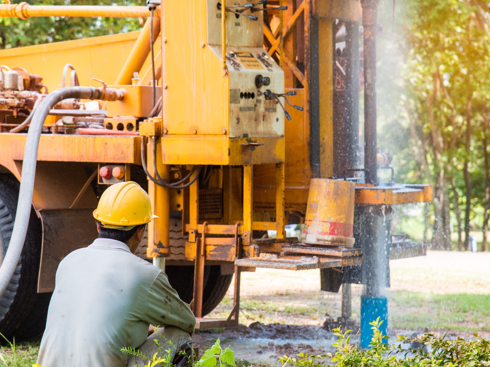 maquinaria para perforación de pozos